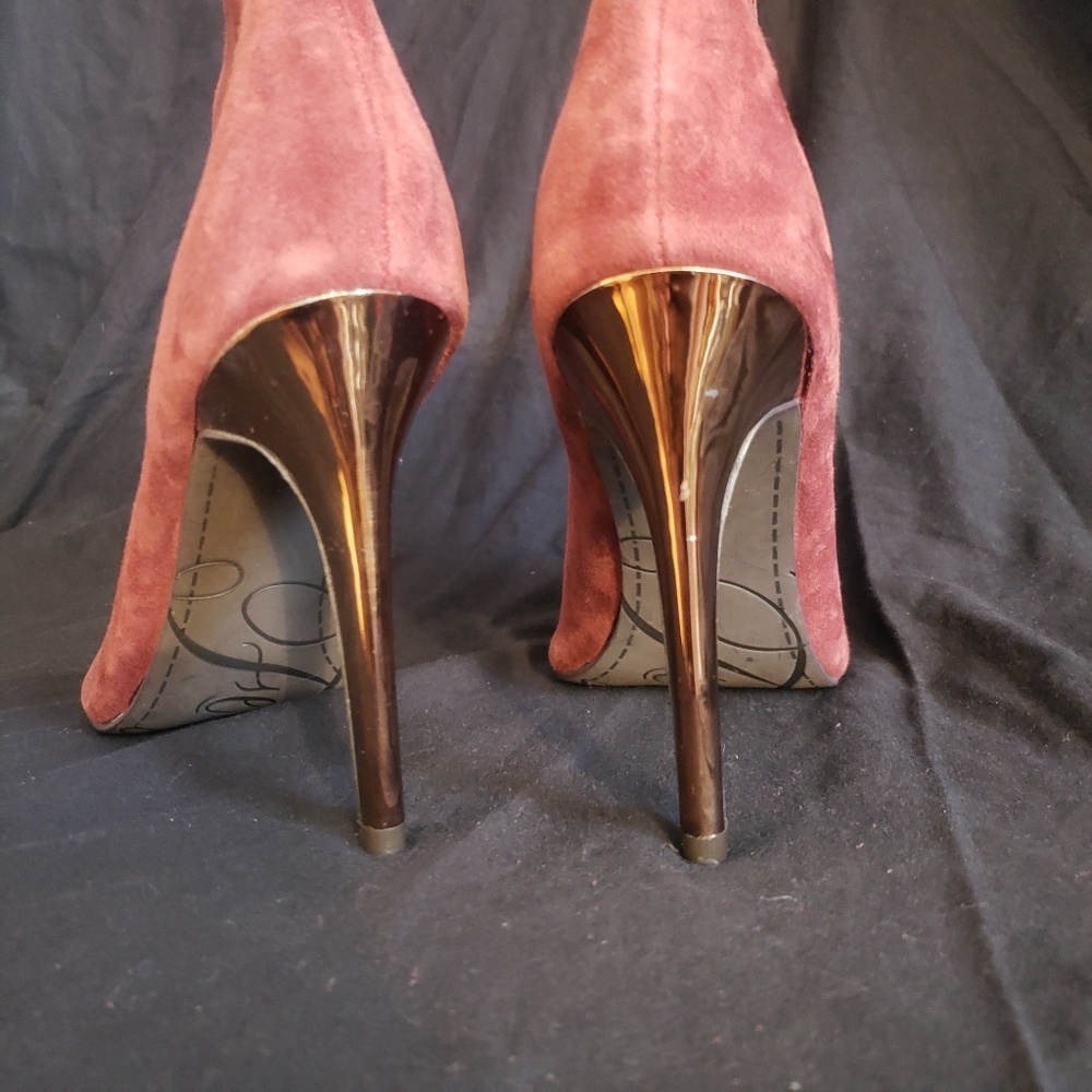 Fergie RINA Peeptoe Booties 8.5 - Picture 2 of 5